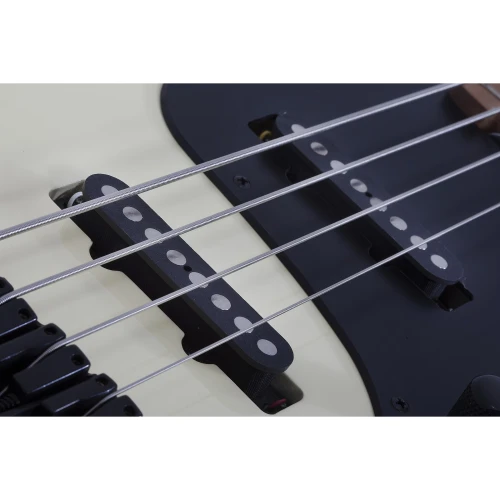 Schecter J-4 Sixx Bas Gitar (Worn Ivory) 3