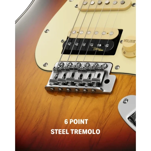 Donner DST-600 Elektro Gitar (3 Color Sunburst) 5