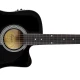 Squier SA-105CE Dreadnought Cutaway Black Elektro Akustik Gitar 1