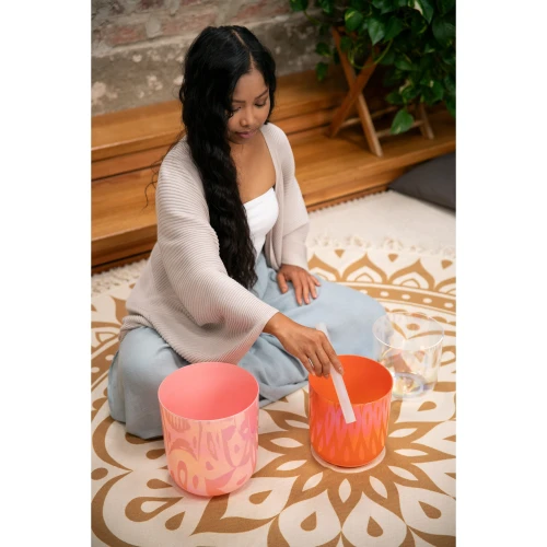 Meinl Sonic Energy 3-Parça Essence Crystal Singing Bowl Set (E4 / C4 / G3, 440 Hz) 3