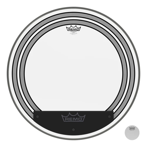 REMO PW-1322-00- Powersonic® Şeffaf 22" Bas Davul Derisi 3