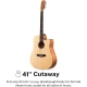 Donner DAD-140C Dreadnought Akustik Gitar Paketi (Natural) 2