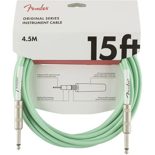 Fender Original 4m Surf Yeşil Enstrüman Kablosu 2