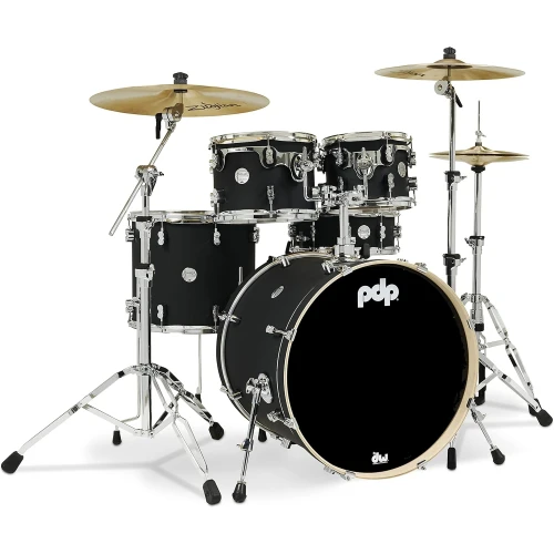 PDP Drums Concept Maple 5 Parça 22" Akustik Davul (Mat Siyah) 2