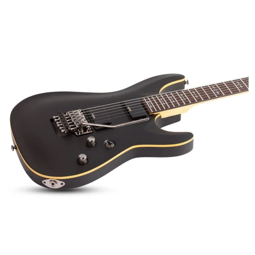 Schecter Demon-6 FR SBK Elektro Gitar (Aged Black Satin) 2