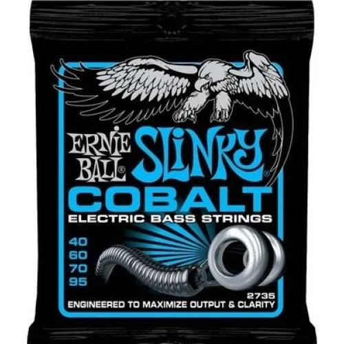 Ernie Ball P02735 Cobalt Extra Slinky Bas Gitar Teli 3