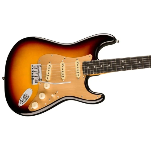 Fender American Ultra II Stratocaster Abanoz Klavye Ultraburst Elektro Gitar 4