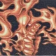 PLANETWAVES 50LT01 GİTAR ASKISI, 50MM, DOKUMA FLAMING SKULLS 3