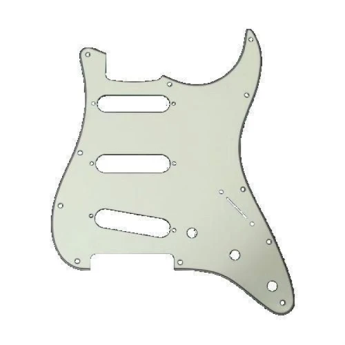 Fender Pickguard Stratocaster S/S/S 11-Hole Mount Parchment P/B/P 3-Ply Pickguard 1