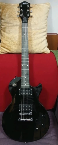 Sıfır,Lespaul Model Cross marka Siyah RenkElektro Gitar 1