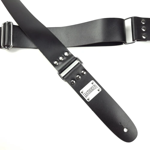 Leatherton LT Lineage Hakiki Deri Gitar Askısı (Siyah) 2