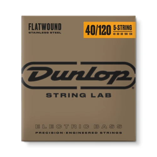 Jim Dunlop DBFS40120S Stainless Steel Flatwound Bas Gitar Teli (40-120) 2