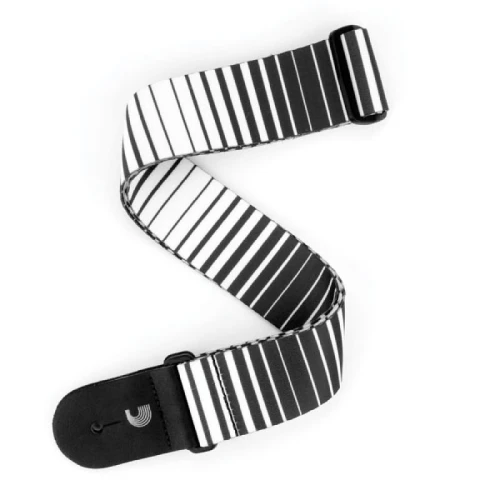Planet Waves Optical Stripes Art P20S1508 Beyaz Gitar Askısı 1