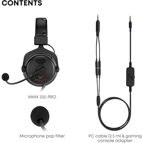 Beyerdynamic MMX 330 PRO Açık Yapılı Kardioid Mikrofonlu Kablolu Oyuncu Kulaklığı 2