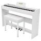KÖHNER SLP-225 WH Dijital Konsol Piyano, Bluetooth, Tuş Hassasiyeti, 88 Tuşlu (KULAKLIK VE TABURE) 2