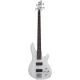 Schecter C-4 Deluxe Bas Gitar (Satin White) 2