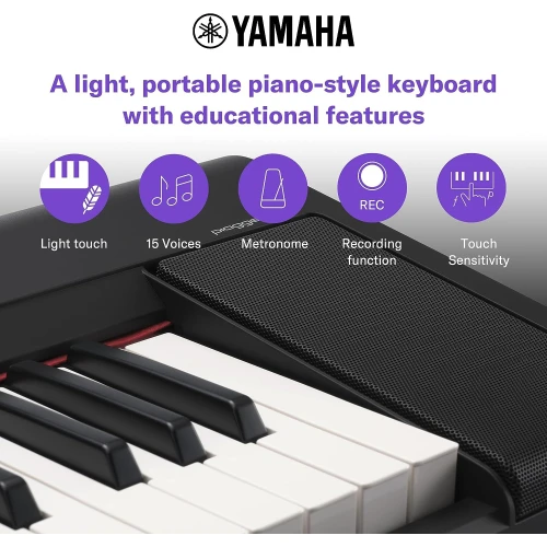 Yamaha Piaggero NP-15 61-Tuşlu Eğitim Klavyesi (Beyaz) 4