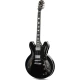 Donner DJP-1000 Semi-Hollow Elektro Gitar (Siyah) 1