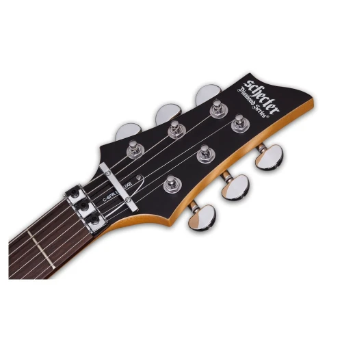 Schecter C-6 FR Deluxe Elektro Gitar (Mat Siyah) 5
