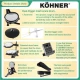 KÖHNER KFB-300 Dijital Bateri Seti 2