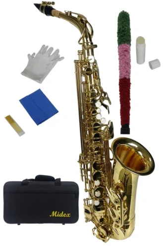 Midex SF-8000 Gold Profesyonel Alto Saksafon Çanta ve Aksesuar 7