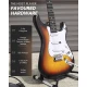 Donner DST-80 ST Elektro Gitar Seti (Sunburst) 3