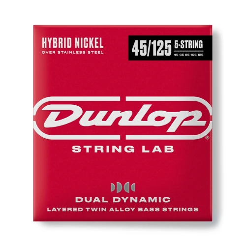 Jim Dunlop DBHYN45125 Hybrid Nickel Bas Gitar Teli (45-125) 2