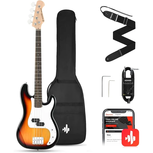 Donner Dpb-510S Bas Gitar Paketi (Sunburst) 1