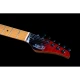Jet JS-1000 Vulcano HH Elektro Gitar (Flamed Transparent Red) 7