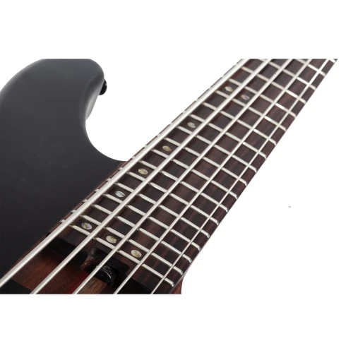 Schecter Charles Berthoud CB Series 5 Telli Bas Gitar (See Thru Black Satin) 6