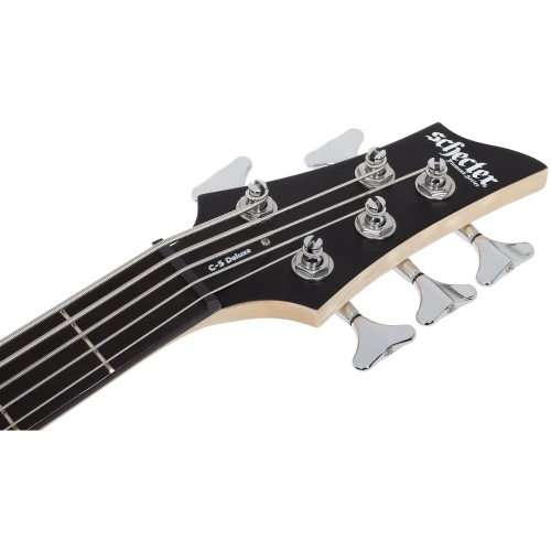 Schecter C-5 Deluxe 5 Telli Bas Gitar (Satin Black) 4