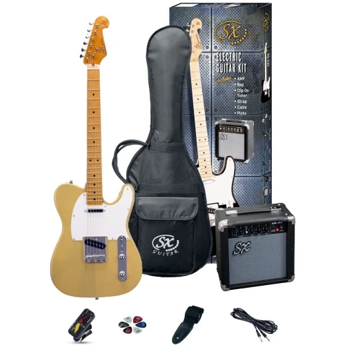 SX SE2-SK-BSB Elektro Gitar Seti (Butter Scotch Blonde) 1