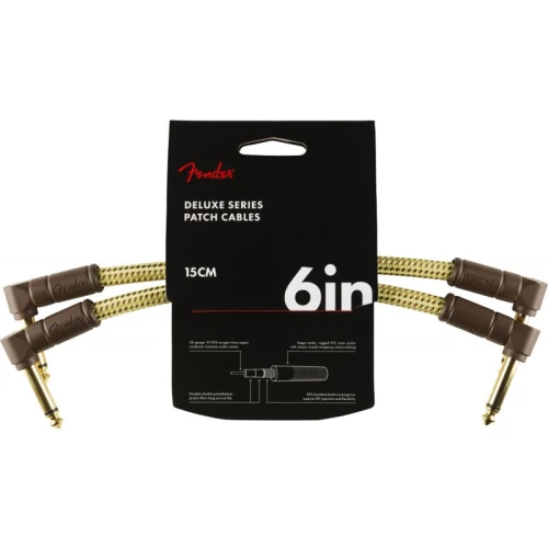 Fender Deluxe 2-Pack L/L Uçlu 6 Tweed Patch Kablosu 1