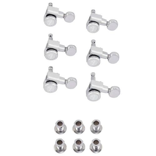 Fender Fender Staggered Kilitli Vintage-Style Buttons Polished Krom 6 Akort Burgusu 1