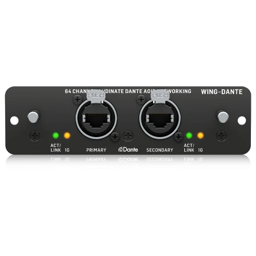 BEHRINGER 64x64 Kanal Audinate Dante AoIP Ağı için WING Genişletme Kartı 1