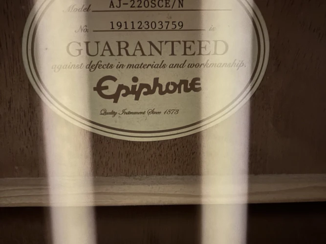 Epiphone AJ-220 SCE Elektro Akustik Gitar 5