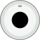 REMO P3-1324-10- Powerstroke® P3 Şeffaf Top Black Dot™ 24" Bas Davul Derisi 1
