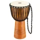Meinl ADJ2-M+BAG African Style Rope Tuned Series Medium 10" Djembe (Brown) 1