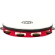 Meinl TAH1BK-R-TF Tour Jingle Wood True Feel Head 1 Row Tamburin (Red Black) 5