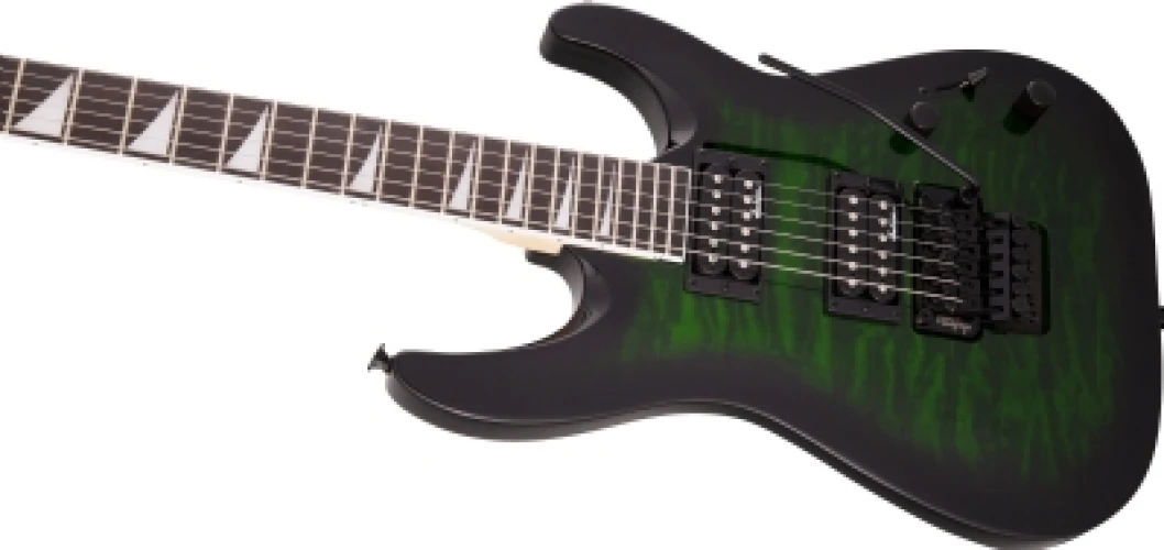 Jackson JS Dinky Arch Top JS32Q DKA Amaranth Klavye Transparent Green Burst Elektro Gitar 3