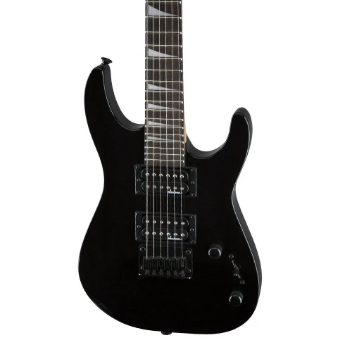 Jackson JS Dinky Minion JS1X Amaranth Klavye Gloss Black Elektro Gitar 3