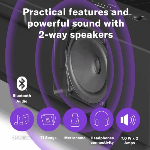 Yamaha P-225B 88-Tuşlu Dijital Piyano (Siyah) 6