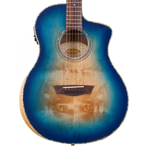 Washburn BTA-BLUBCE Bella Tono Vite Alure Burl Elektro Akustik Gitar 2