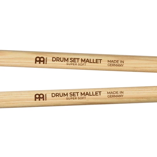 Meinl SB400 Super Soft Drum Set Mallet Stick & Brush (5A Hickory Handle) 3