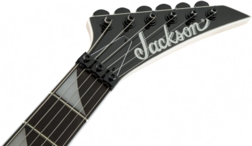 Jackson JS Warrior JS32 Amaranth Klavye Black with White Bevels Elektro Gitar 4