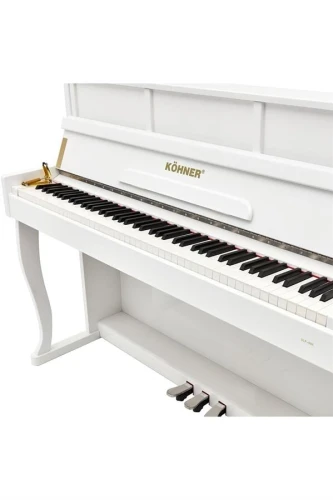 KÖHNER SLP-980 WH Dijital Duvar Piyano, Bluetooth, Tuş Hassasiyeti, 88 Tuşlu, Kapaklı (KULAKLIK VE TABURE) 3