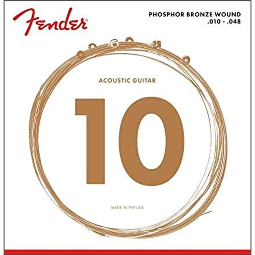 Fender Phosphor Bronze Acoustic Ball End 60XL .010-.048 Akustik Gitar Teli 2