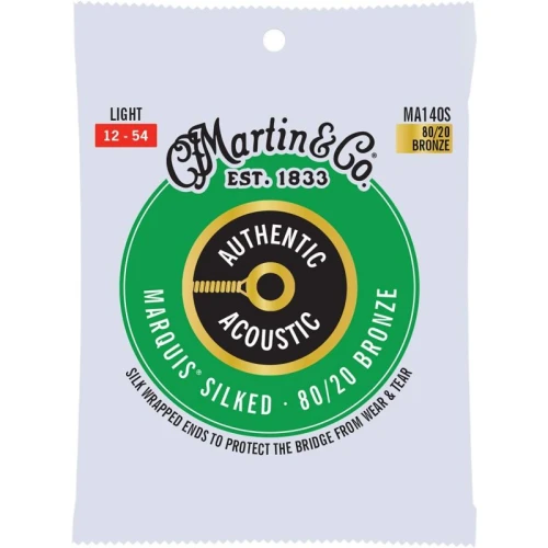 Martin Co MA140S Marquis 80/20 Bronze Akustik Gitar Teli Lt 12-54 2