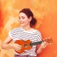 Donner DUS-10M Soprano Ukulele Seti (Maun) 6