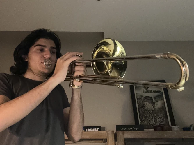 GETZEN “300” SERIES Bb VALVE TROMBONE VE ÇANTASI #398 4